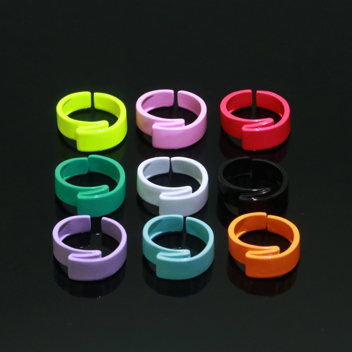 Colorful Neon Twisted ring, Y2K Trendy ring, Chunky enamel ring, Fun Summer ring Candy color ring, Gift for her