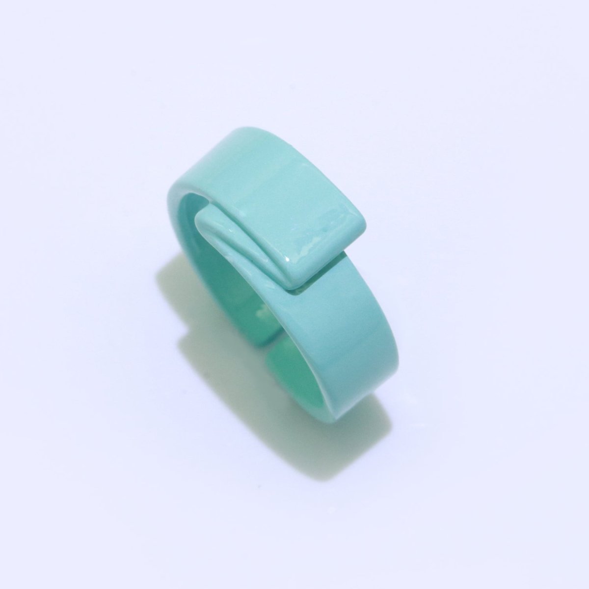 Colorful Neon Twisted ring, Y2K Trendy ring, Chunky enamel ring, Fun Summer ring Candy color ring, Gift for her