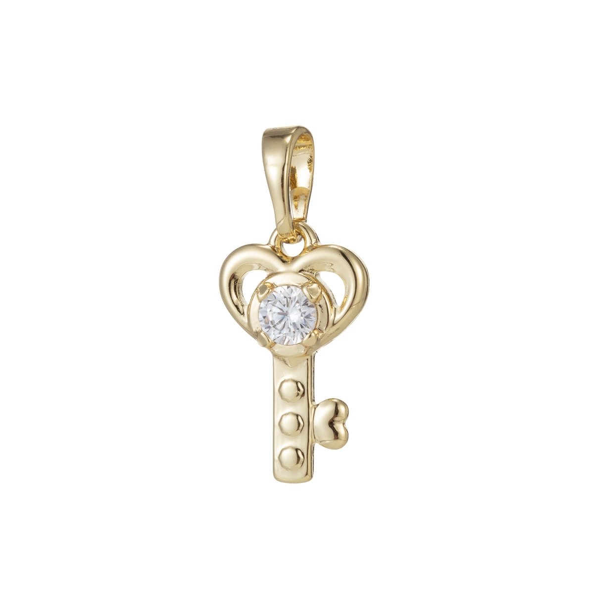 Cute 14K Gold Filled Love Key Pendants I-549
