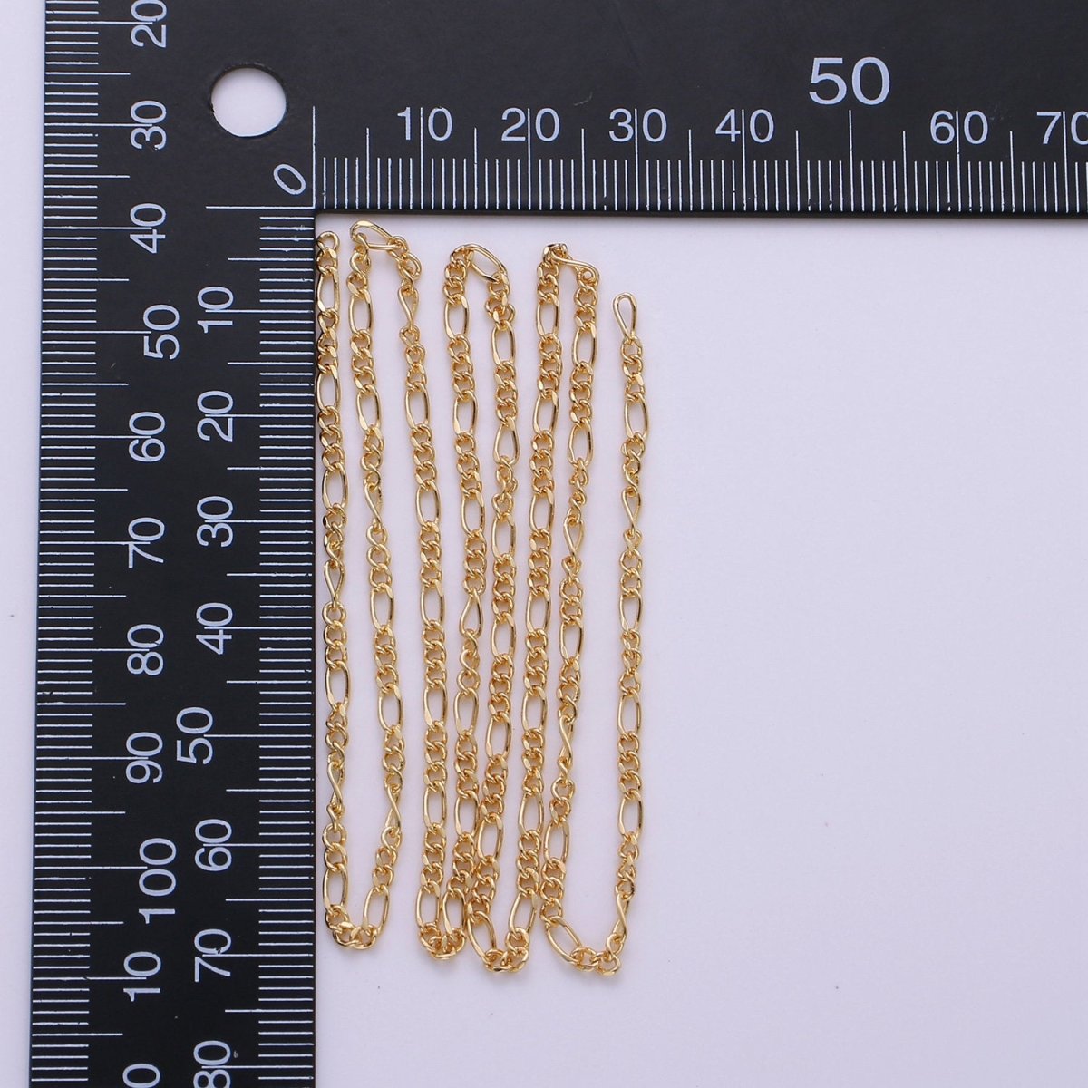 Dainty 1 yard 2mm 16K Gold Filled Figure Eight FIGARO Chain, Gold Figure Eight Chain, Figure 8 Chain Necklace for Jewelry Making Supply | ROLL-156