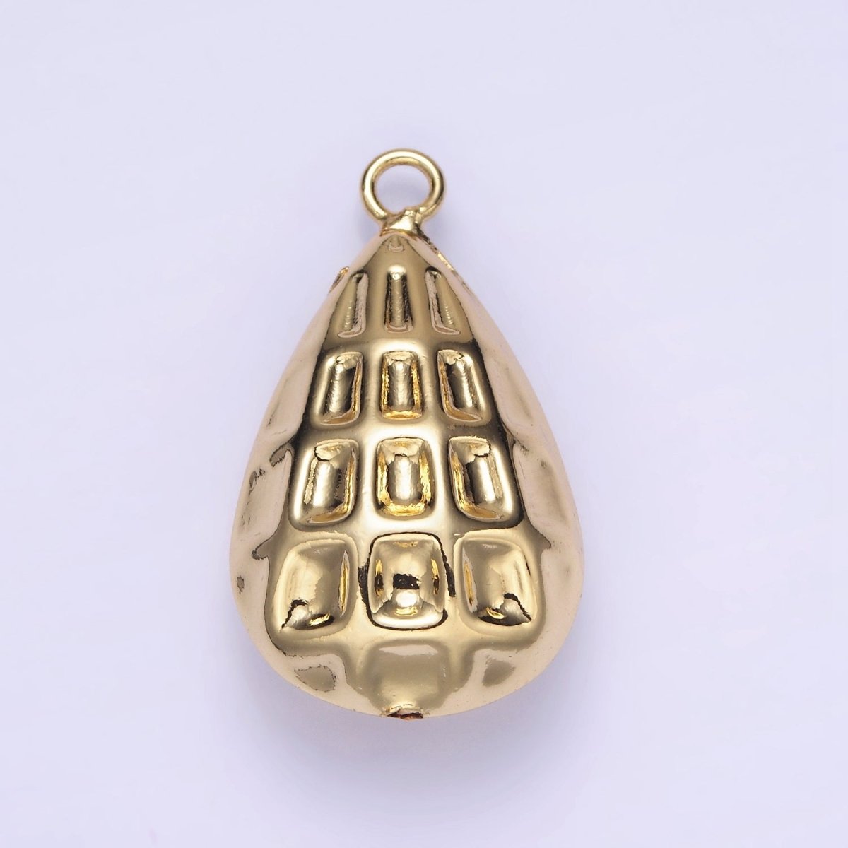 Dainty 14K Gold Filled Teardrop Peanut Charm Pendant | W501