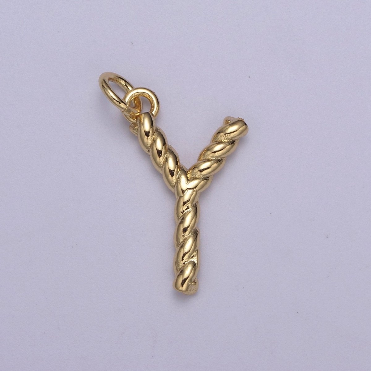 Dainty 14k Gold Filled Tiny Twisted Initial, Letter Alphabet Rope charms Mini Gold Pendant Charm for Personalized Necklace Bracelet Earring Add on A-351~A-363