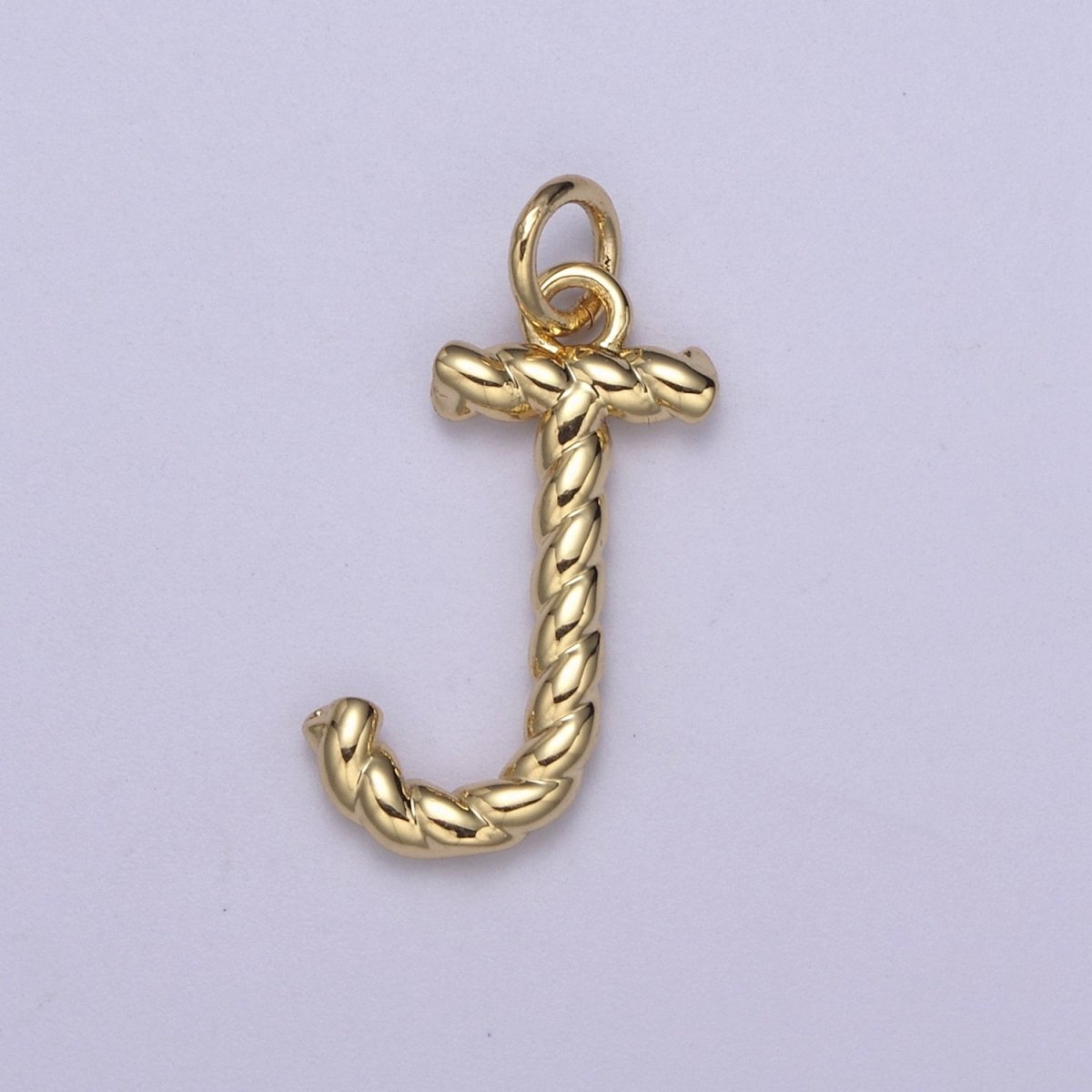 Dainty 14k Gold Filled Tiny Twisted Initial, Letter Alphabet Rope charms Mini Gold Pendant Charm for Personalized Necklace Bracelet Earring Add on A-351~A-363