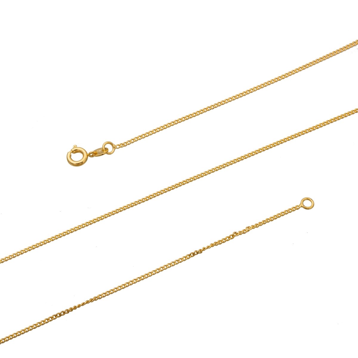 Dainty 1mm Mini Cuban Miami Curb 23.5 Inch Layering Chain Necklace | WA-206 Clearance Pricing