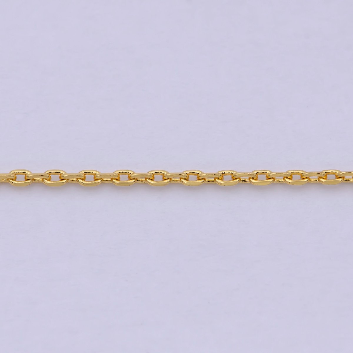 Dainty 24K Gold Filled Cable Chain Necklace 17.5 inch for Woman Jewelry | WA-806 Clearance Pricing