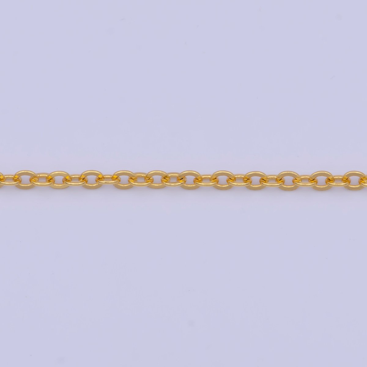 Dainty 24K Gold Filled Cable Chain Necklace Gold Link Chain Necklace Ready to Wear 17.5 Inch | WA-1145 Clearance Pricing