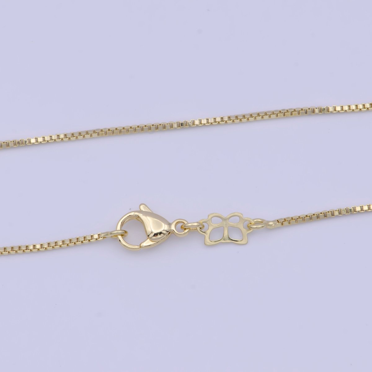 Dainty Box Chain 18" Ready to Wear 14k Gold Filled Box Chain with Lobster Clasp, Simple Everyday Layering Necklace | WA-1115 Clearance Pricing