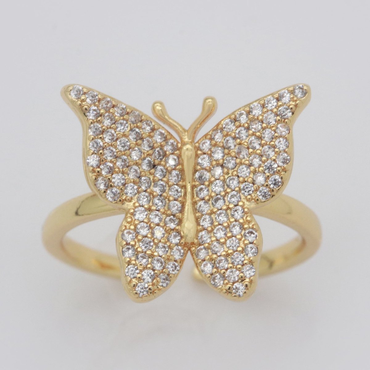 Dainty Butterfly Ring, Open Gold Adjustable Ring, Cute Mariposa Ring, Animal Lover Ring for Minimalist jewelry for Christmas Gift Idea S-160~S-164
