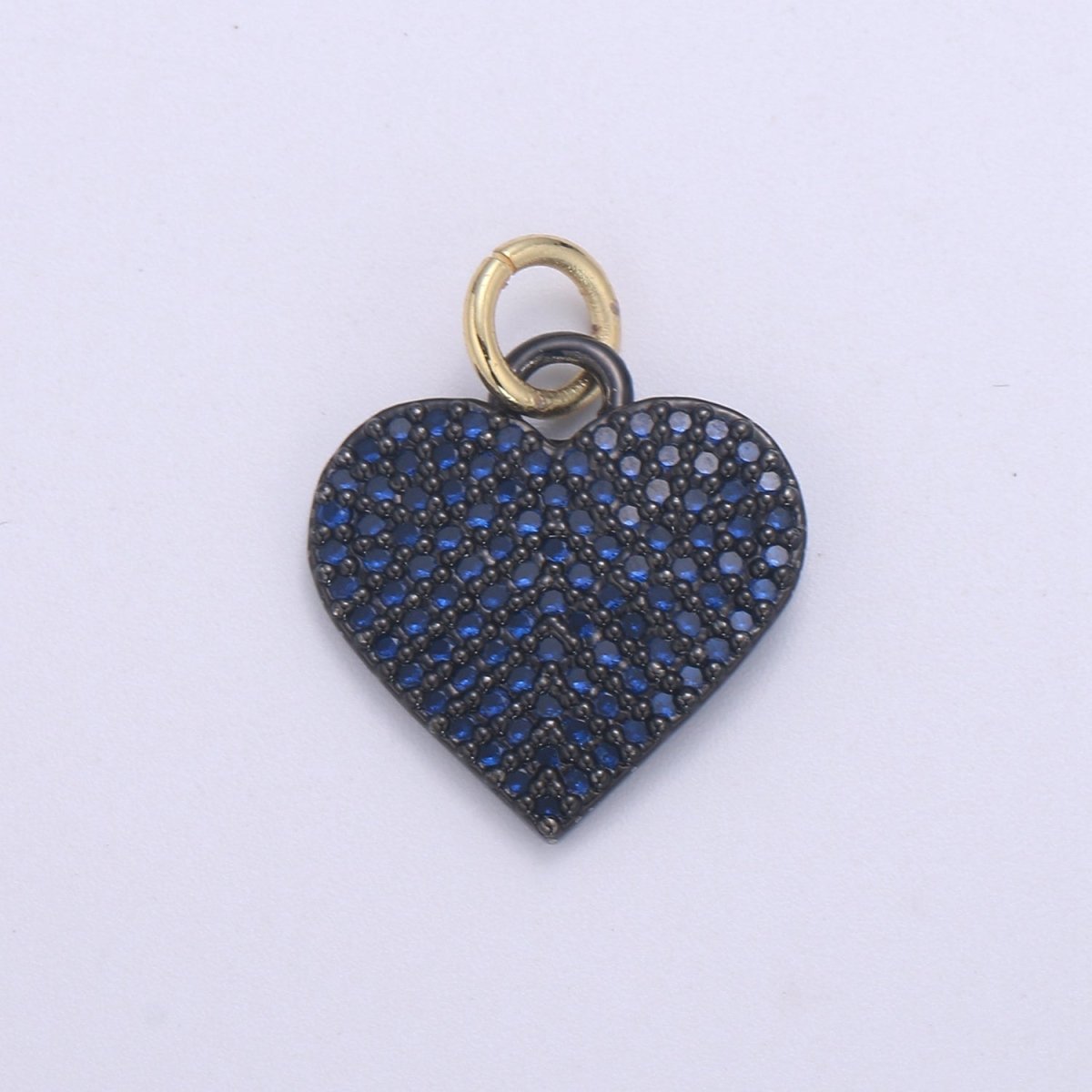 Dainty Cubic Heart Charm, 14K Gold Heart Charm for Necklace Bracelet Earring Charm Supply Relationship Jewelry E-269 - E-274