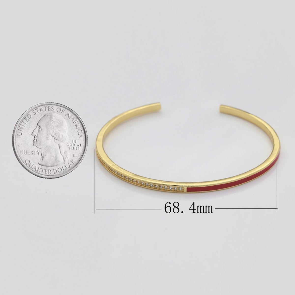 Dainty Cuff Bracelet Minimalist Bangle For Stacking Jewelry |  Clearance Pricing