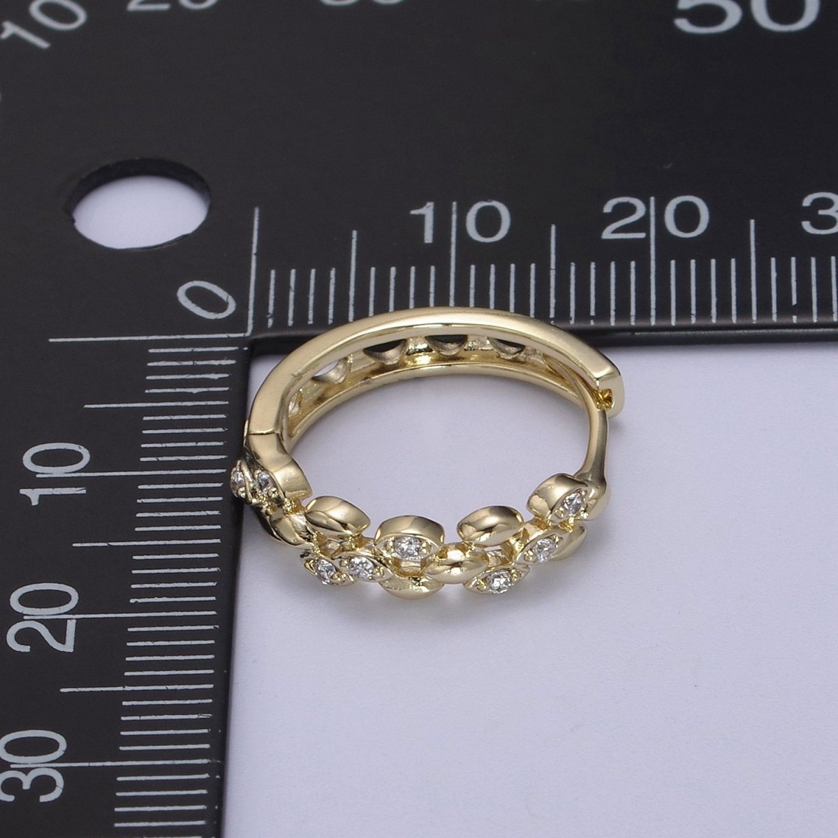 Dainty CZ Hoop Earrings • 14k Filled Gold Dainty Earrings • Huggie Hoops Earrings • 20mm Hoop Earrings • Minimalist Earrings • Gift for Her T-297