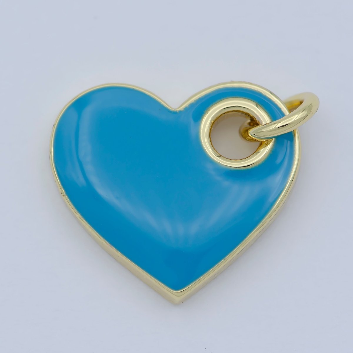 Dainty Enamel Heart Charm Colorful Sideways Heart Pendant Necklace Earring Bracelet Supply for Love Dainty Minimalist Heart Blue Pink Red M-298-M-302