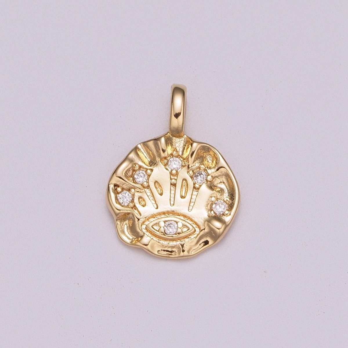 Dainty Evil Eye Charm Rustic Charm Eye of Ra Amulet Jewelry Add on Charm for necklace bracelet Supply E-605
