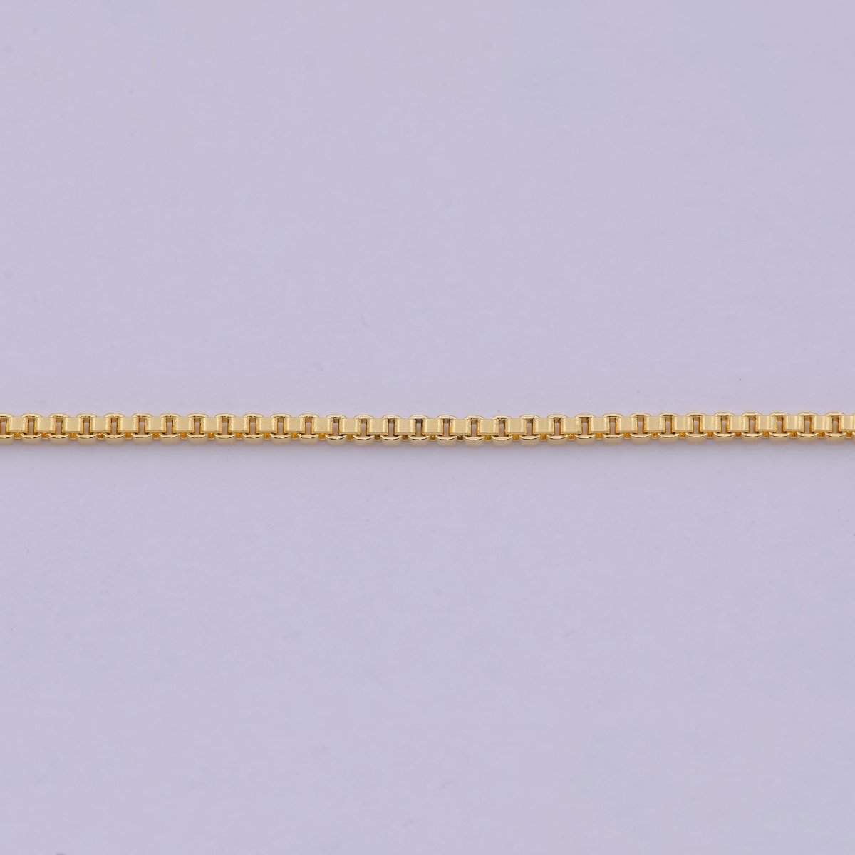 Dainty Gold Box Chain Necklace 1.2mm, Classic Box Chain Layered Necklace, Everyday Necklace, Simple chain, Minimalist | WA-524 Clearance Pricing