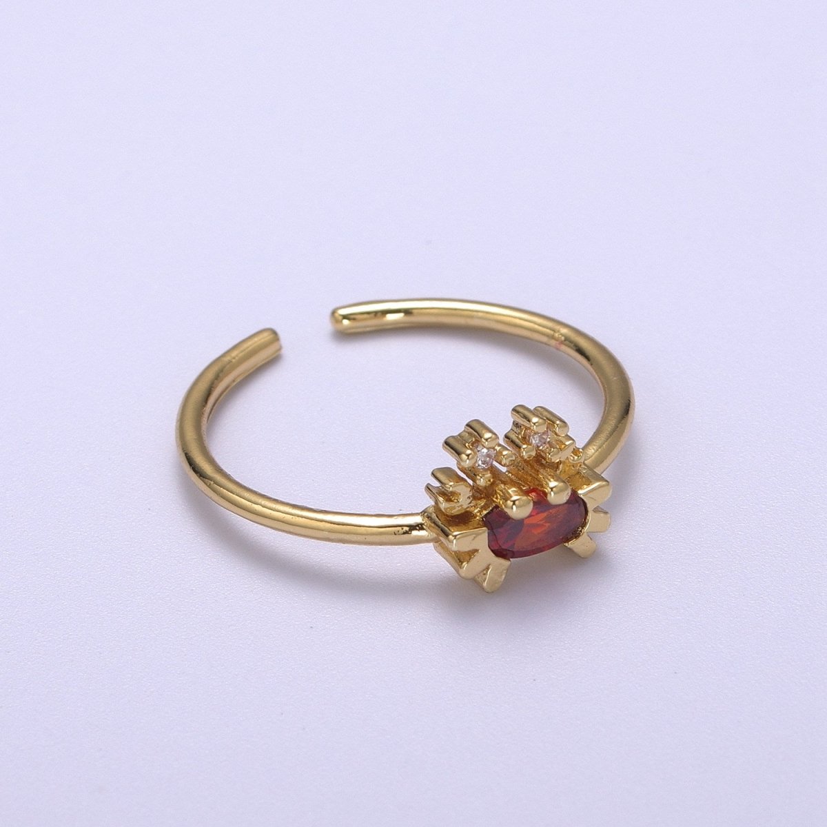 Dainty Gold Crab ring, Gold Mini Animal Ring, Dainty Stackable Rings, Open Adjustable Ring Beach Under the sea Inspired S-168