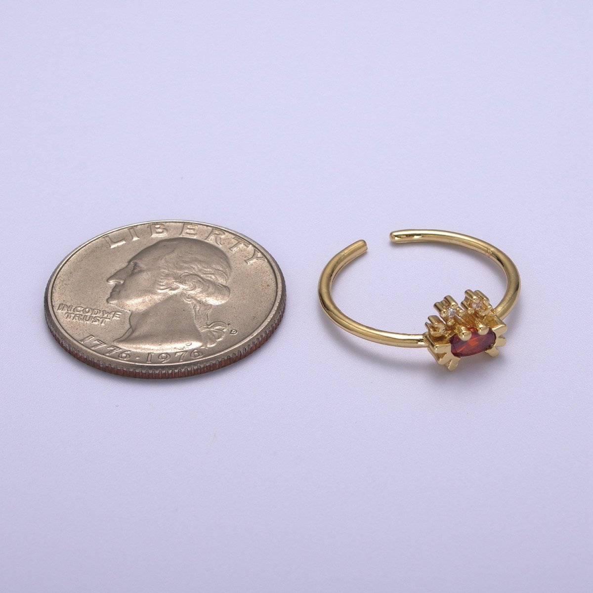 Dainty Gold Crab ring, Gold Mini Animal Ring, Dainty Stackable Rings, Open Adjustable Ring Beach Under the sea Inspired S-168