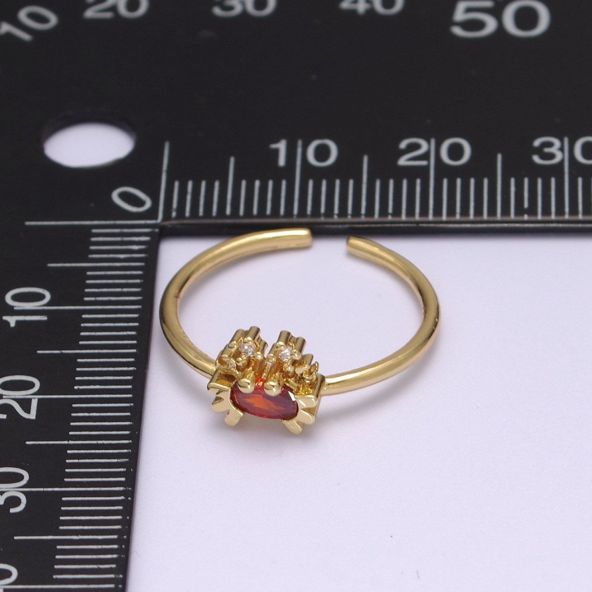Dainty Gold Crab ring, Gold Mini Animal Ring, Dainty Stackable Rings, Open Adjustable Ring Beach Under the sea Inspired S-168