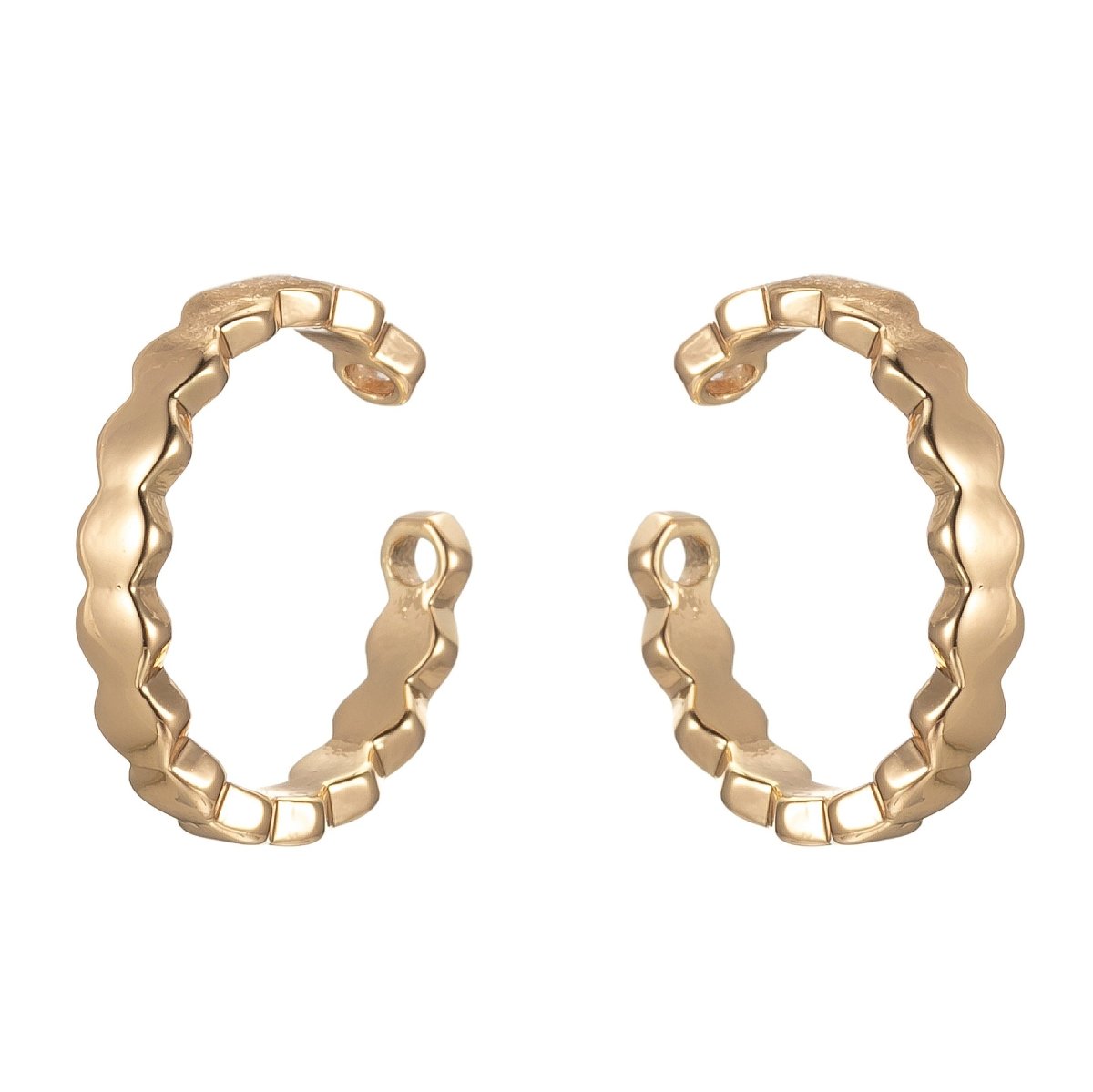 Dainty Gold Ear Cuff Earrings For Wholesale Jewelry Supplies Minimalist Cuffs Findings AI040
