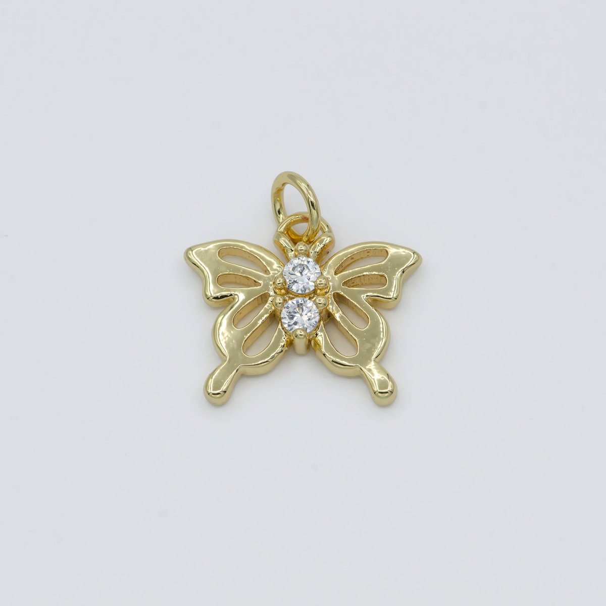 Dainty Gold Filled Butterfly Charm E-821