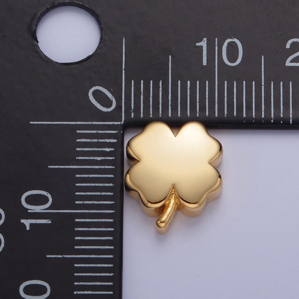 Dainty Gold Filled Clover Bead Spacer for Bracelet W-853