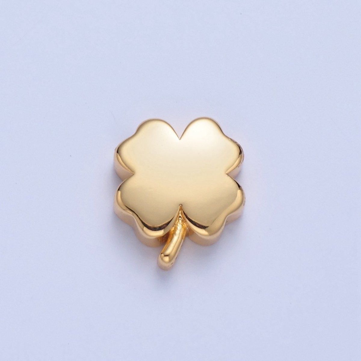 Dainty Gold Filled Clover Bead Spacer for Bracelet W-853