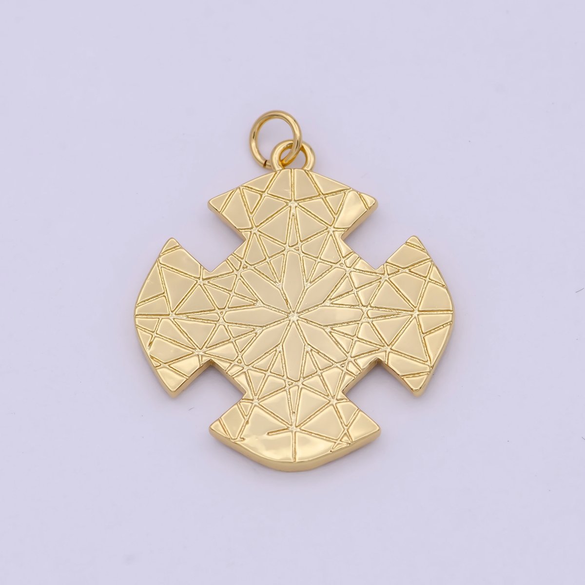 Dainty Gold Filled Cross Evil Eye Charm Medallion Pendant for Bracelet Necklace Supply N-363