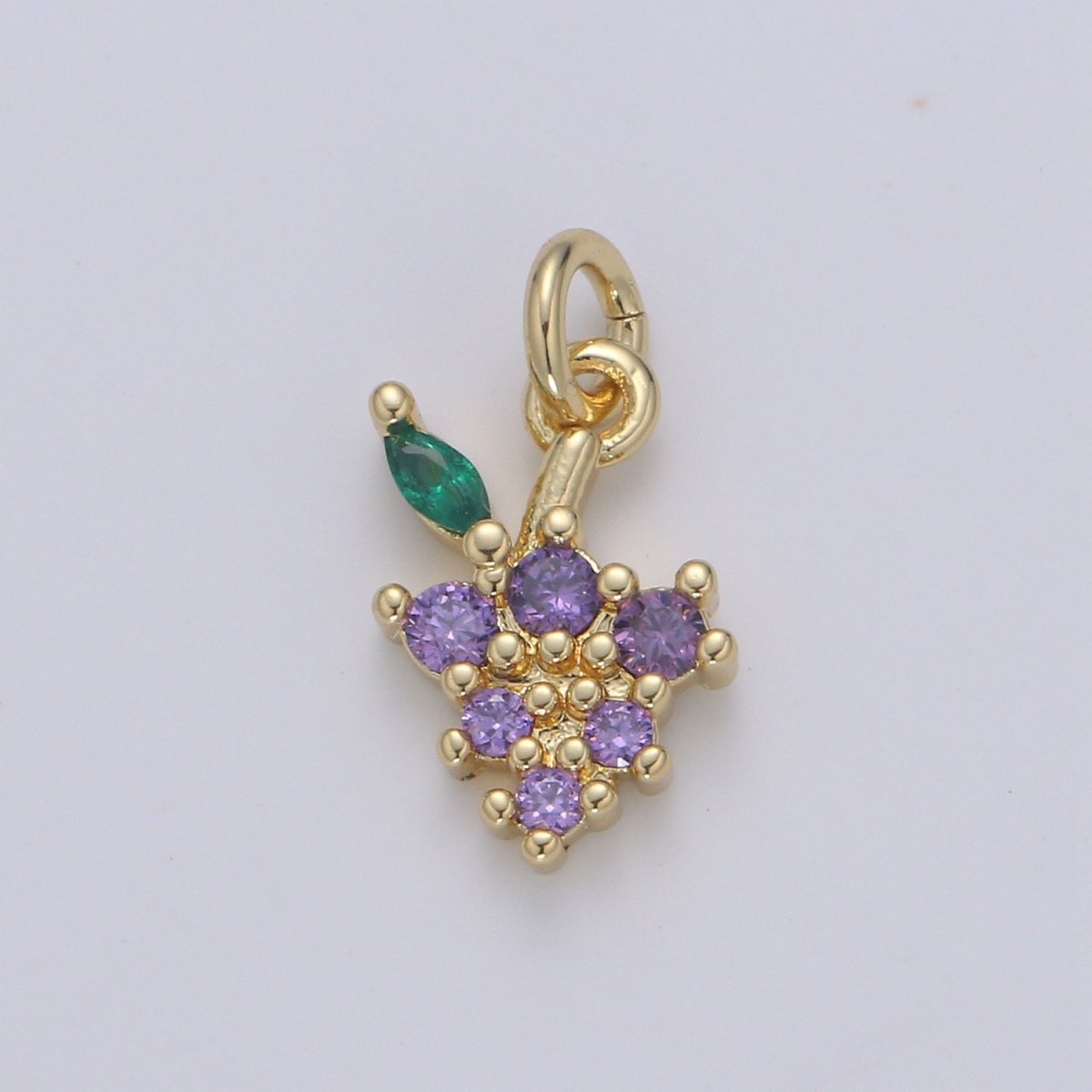 Dainty Gold Filled Grape Charm E-237