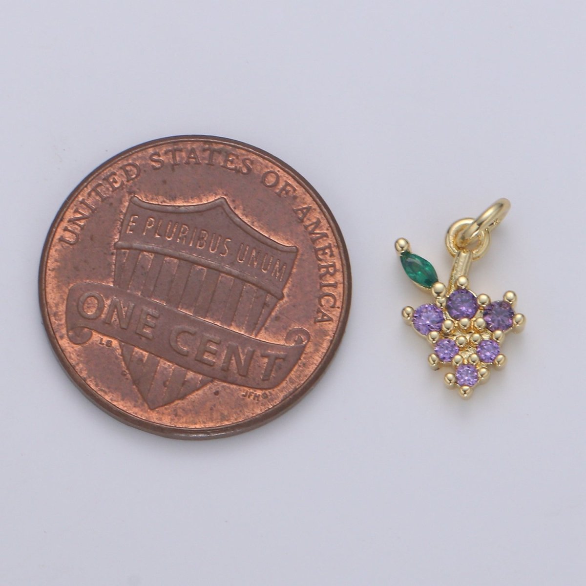 Dainty Gold Filled Grape Charm E-237