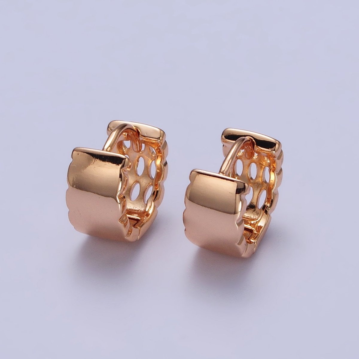 Dainty Gold Filled Huggie Earring Minimalist Jewelry Pinky Gold Hoops AB1087