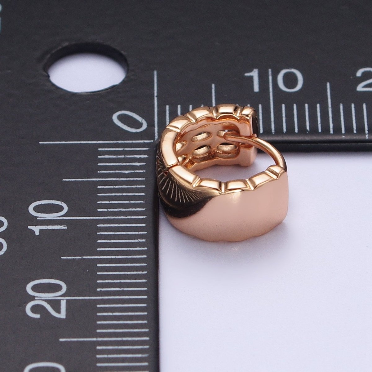 Dainty Gold Filled Huggie Earring Minimalist Jewelry Pinky Gold Hoops AB1087