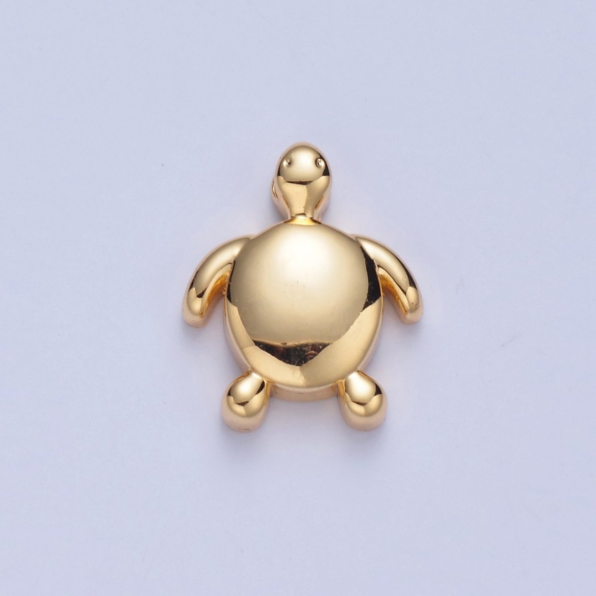 Dainty Gold Filled Turtle Bead Spacer for Bracelet W-855