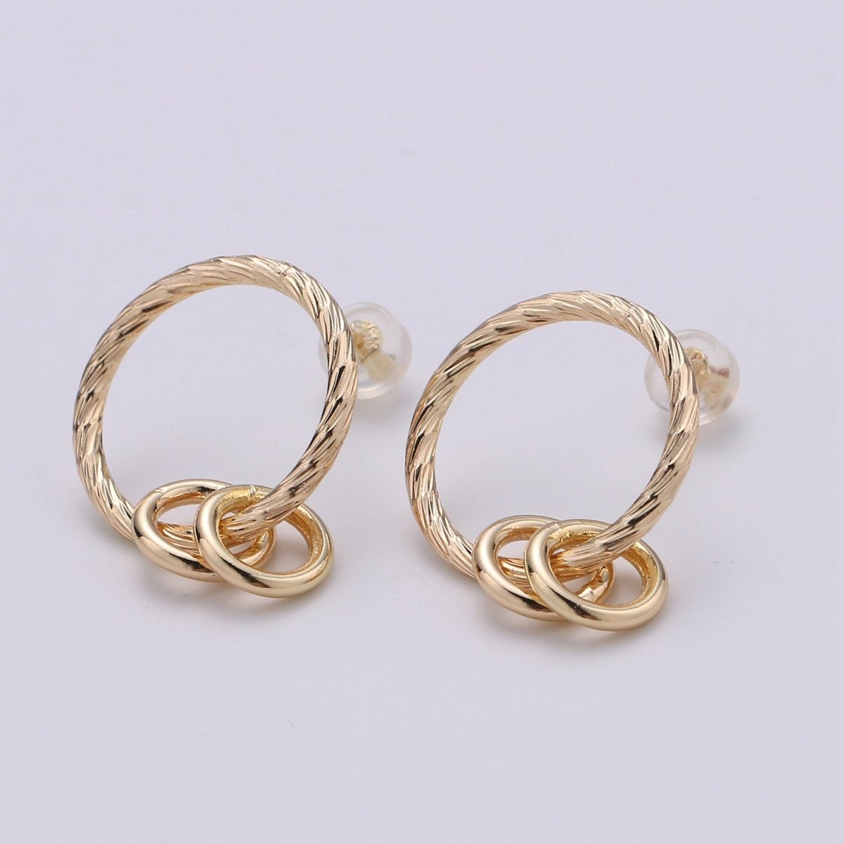 Dainty Gold Hoop Earrings, Gold Disk Earrings, Tiny Hoops with Coin Charm, Geometric Earrings, Gold Huggie Earrings, Minimalist Hoops, Gift Q-244