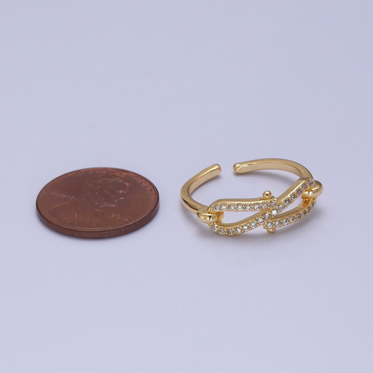 Dainty Gold Infinity Ring O-2126