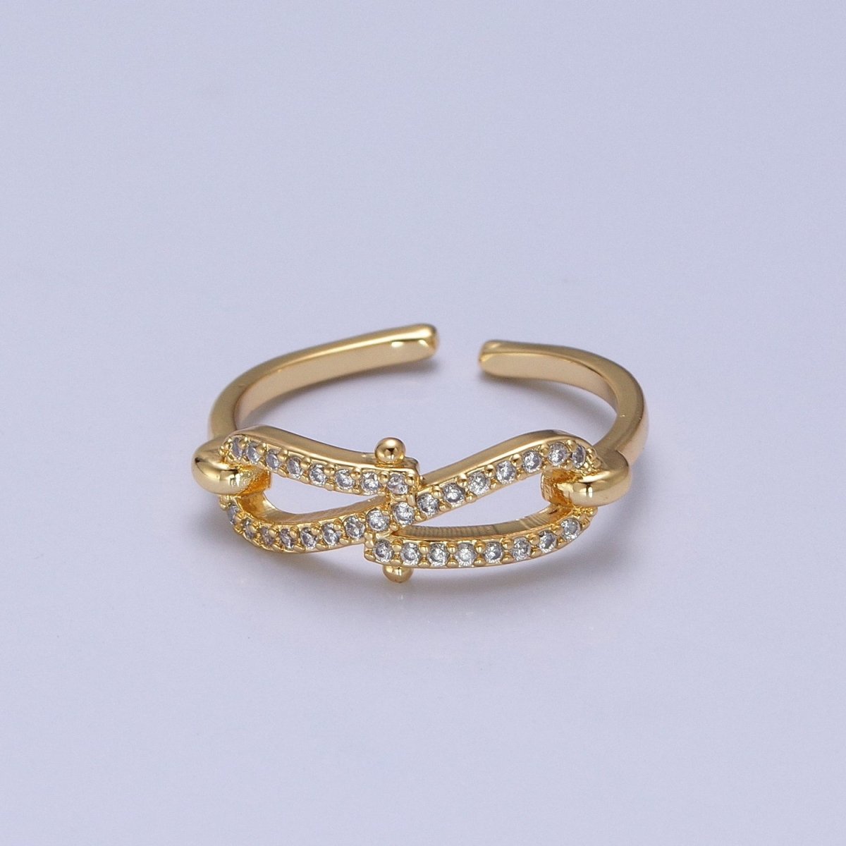 Dainty Gold Infinity Ring O-2126