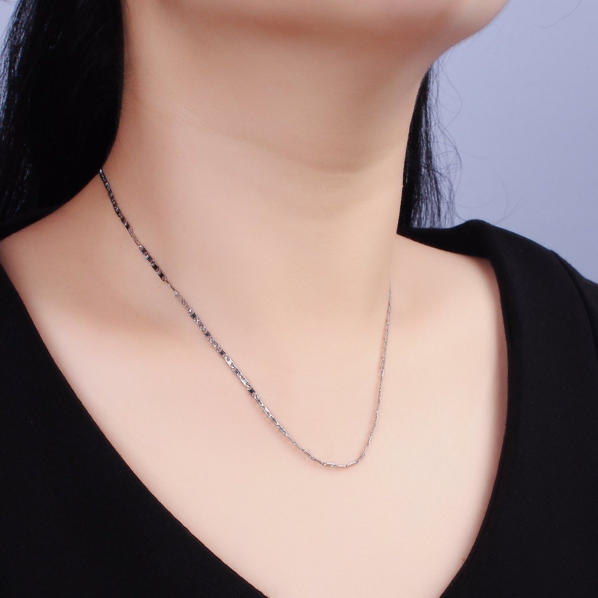 Dainty Mariner Anchor Chain Necklace for Women Stainless Steel Necklace 18 inch long | WA-2101 Clearance Pricing