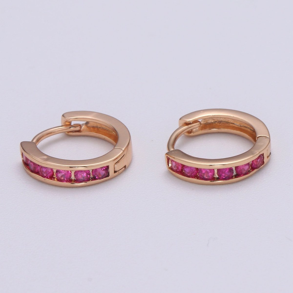 Dainty Minimalist Cz Earring Gold Filled Huggie Earring Everyday Wear Jewelry P-178 P-179