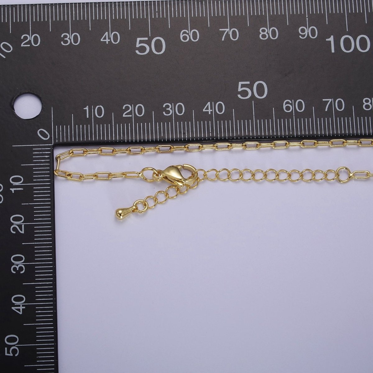 Dainty Paper Clip Chain Necklace ∙ 14K Gold Filled Necklace Cable Link Chain 18 inch + 2.5 inch extender Ready to Wear  WA2436 WA2437 WA2438