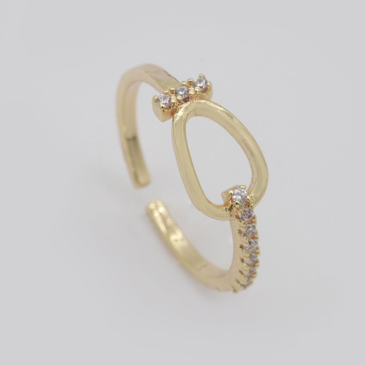 Dainty Ring Adjustable Gold Band Minimalist Jewelry S-223