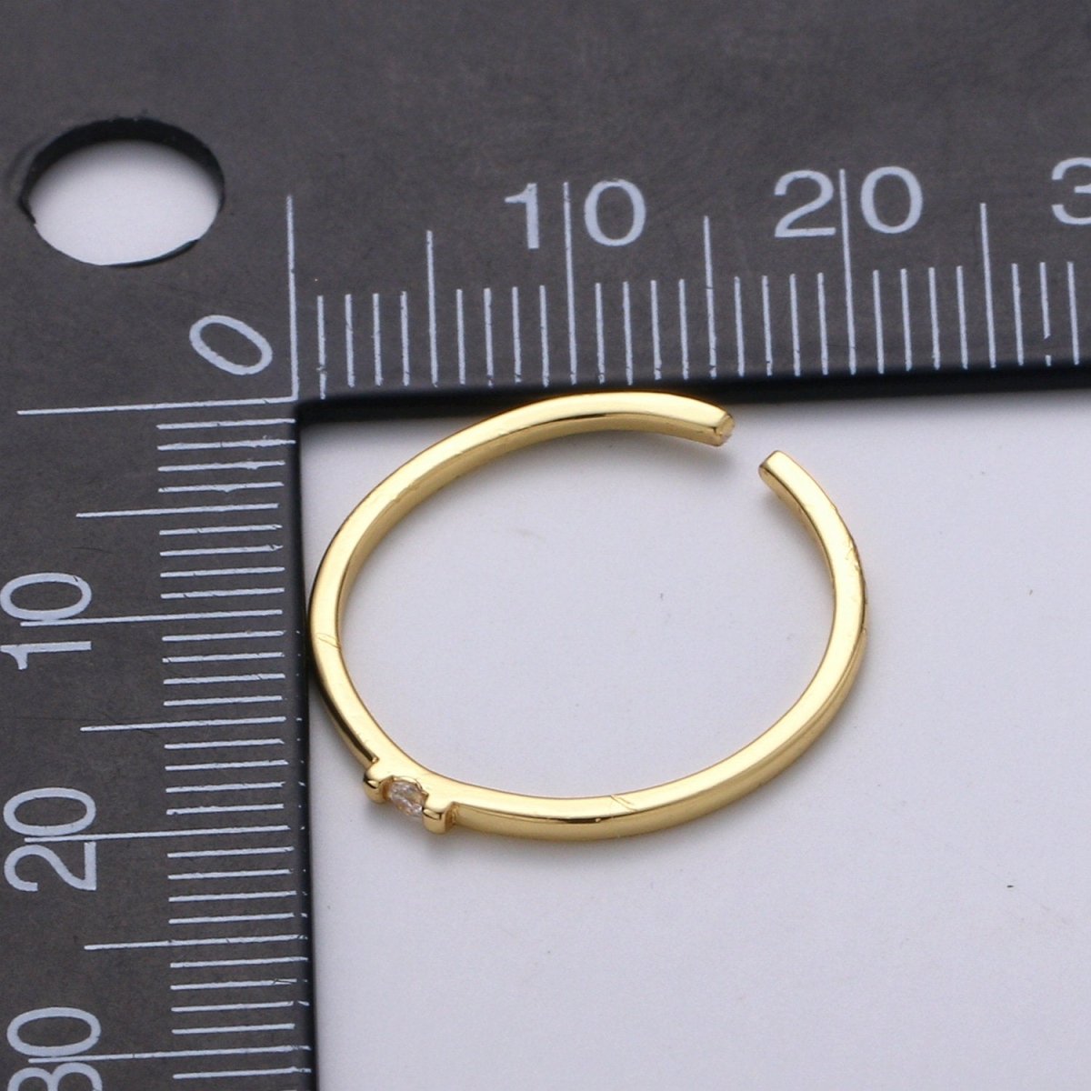 Dainty ring, Promise ring, Minimalist cz ring, Delicate ring, cZ ring, Micro Pave ring, Engagement ring, Dainty ring gold, Open Gold ring R-134