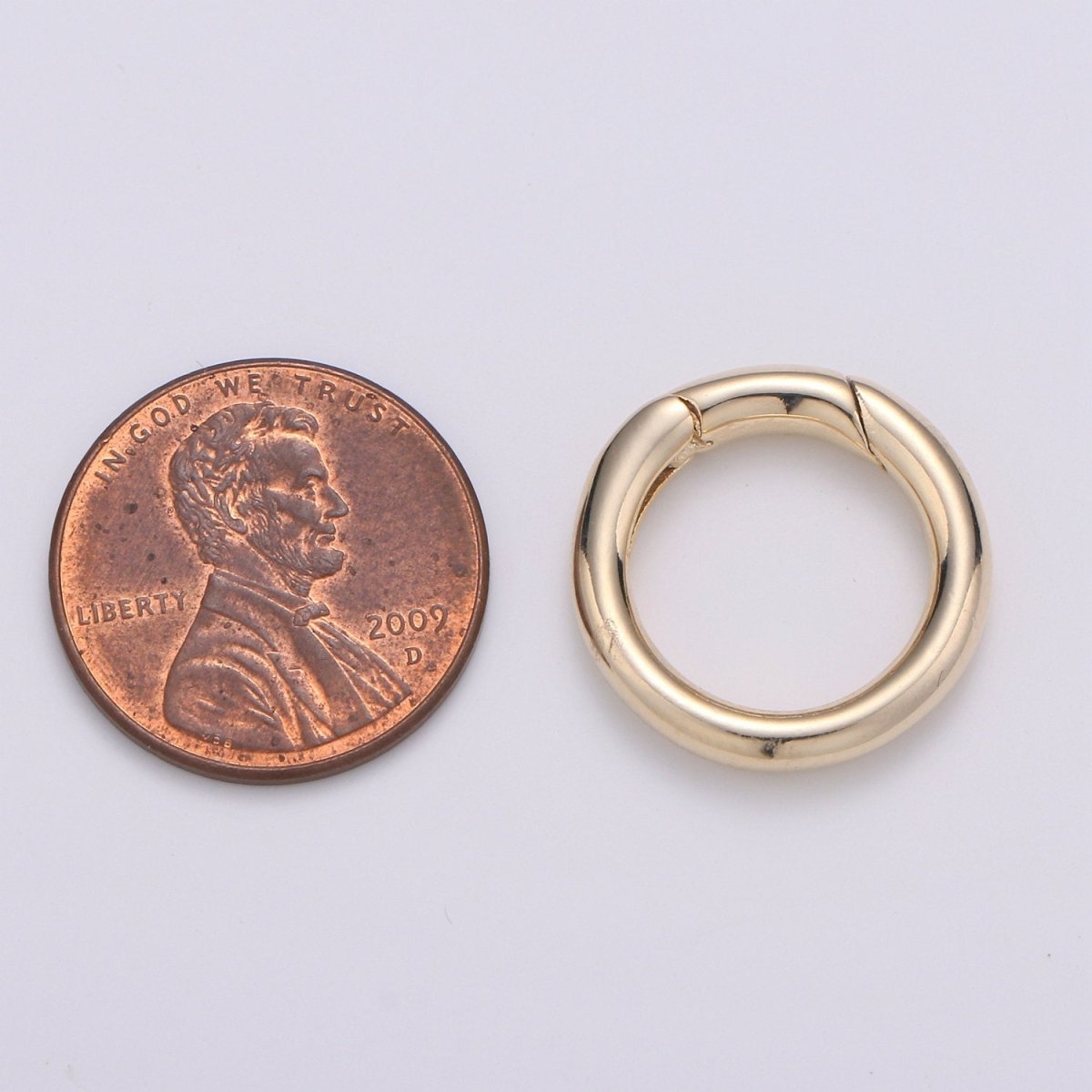 Dainty rose gold spring o ring 18mm metal spring push gate hook,spring snap clasp,carabiner hook Clasp for Necklace Clasp Jewelry Making L-005