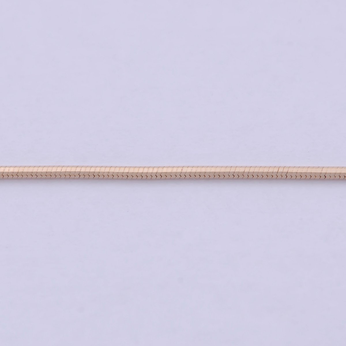 Dainty Round Snake Chain Herringbone Chain Necklace 17.5 Inch ready to wear | WA-800 Clearance Pricing