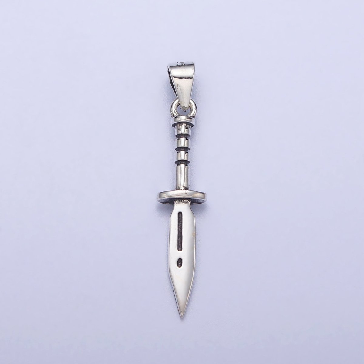 Dainty s925 Sterling Silver Sword Necklace Charm- Silver Dagger Charm necklace bracelet earring Supply for Women Men pendant Necklace SL-391
