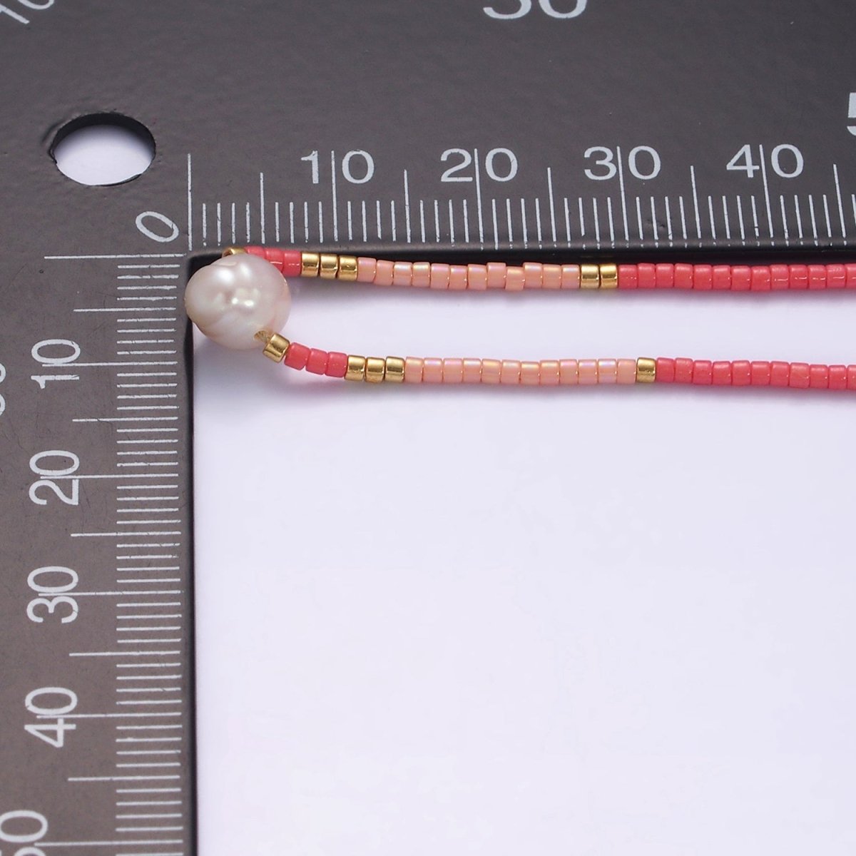 Dainty Shell Pearl Cord Bracelet Barbie core Pink Gold Cylinder Beaded Adjustable Bracelet | WA-2177 Clearance Pricing