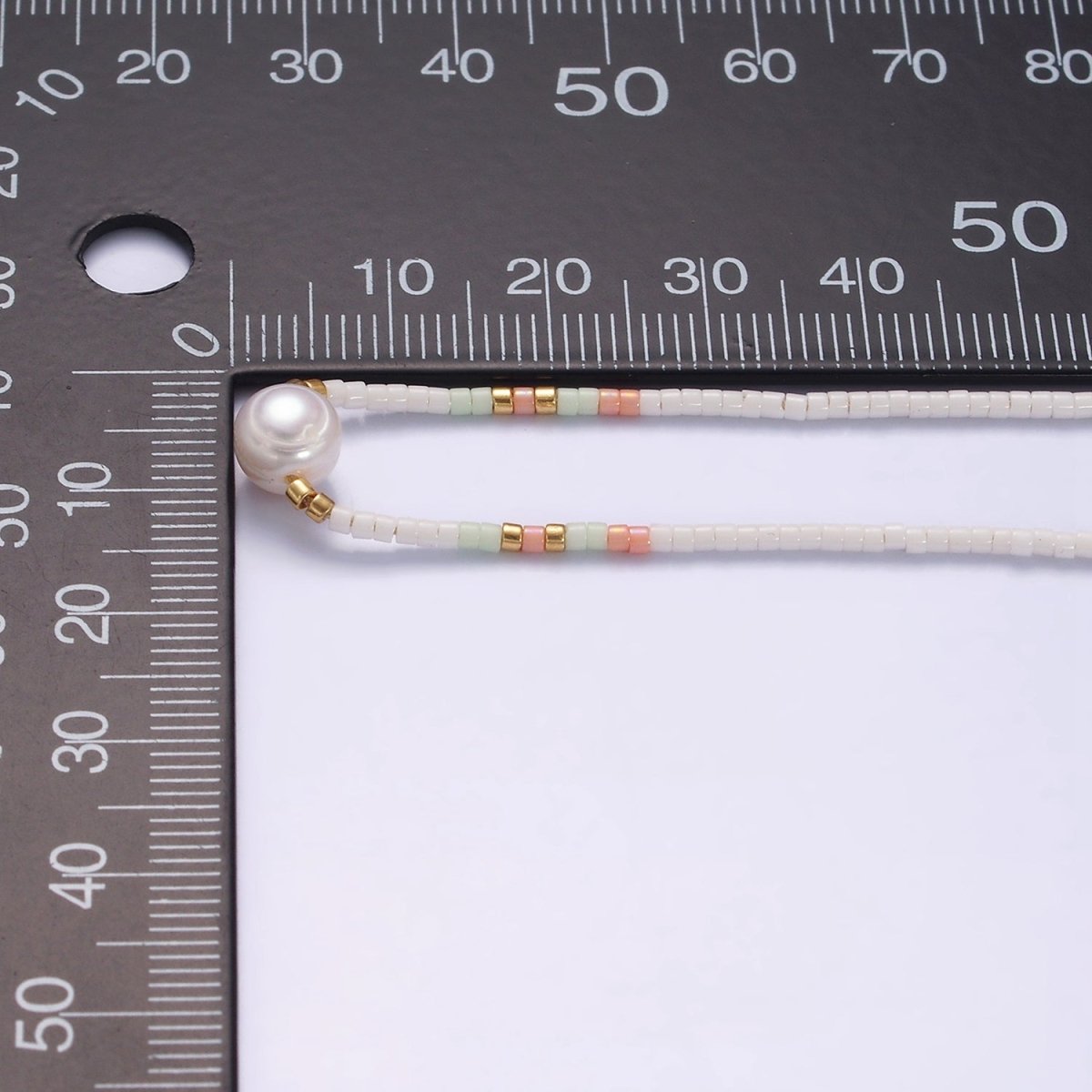 Dainty Shell Pearl Cord Bracelet with White Pink Gold Cylinder Beaded Adjustable Bracelet | WA-2199 Clearance Pricing