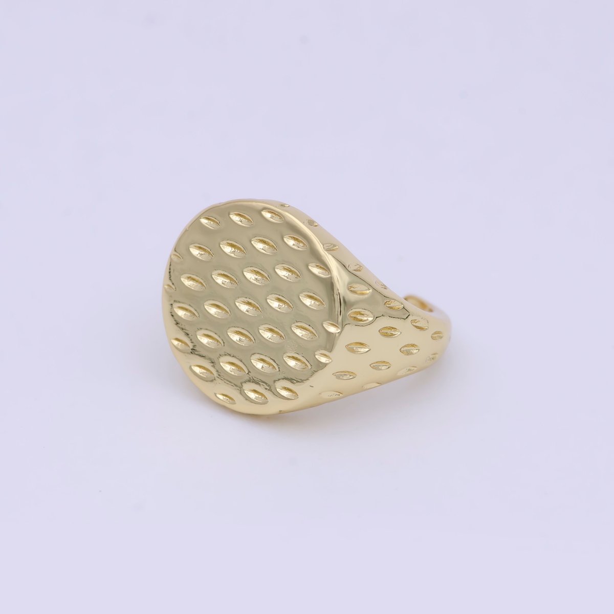 Dainty Signet Ring Unique Special Design Open Adjustable Jewelry S-392
