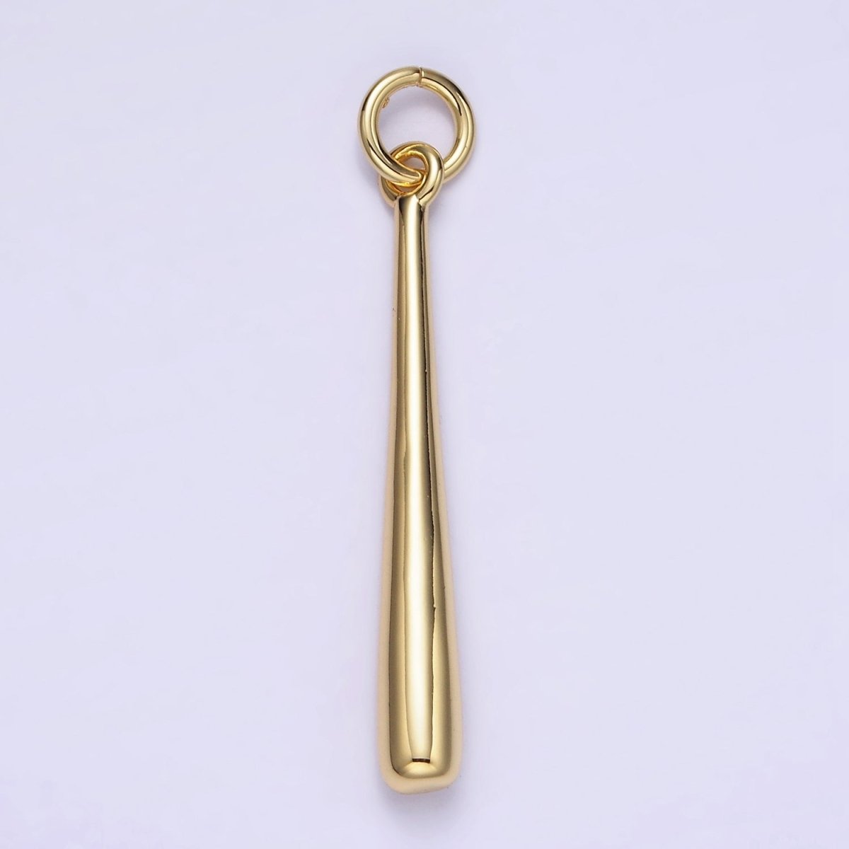 Dainty Slim Long Baseball Stick Charm 14K Gold Filled Charm Pendant | W507