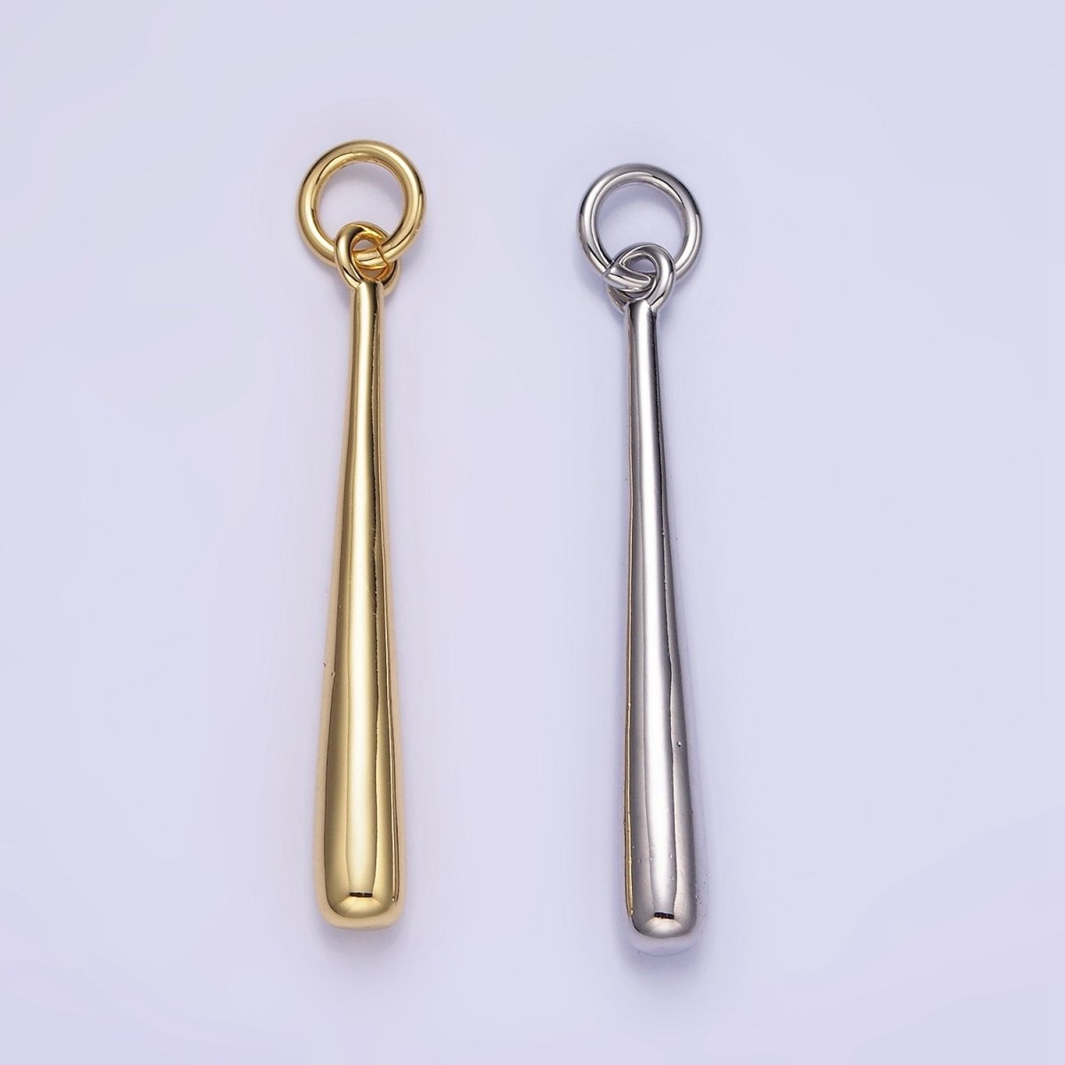 Dainty Slim Long Baseball Stick Charm 14K Gold Filled Charm Pendant | W507