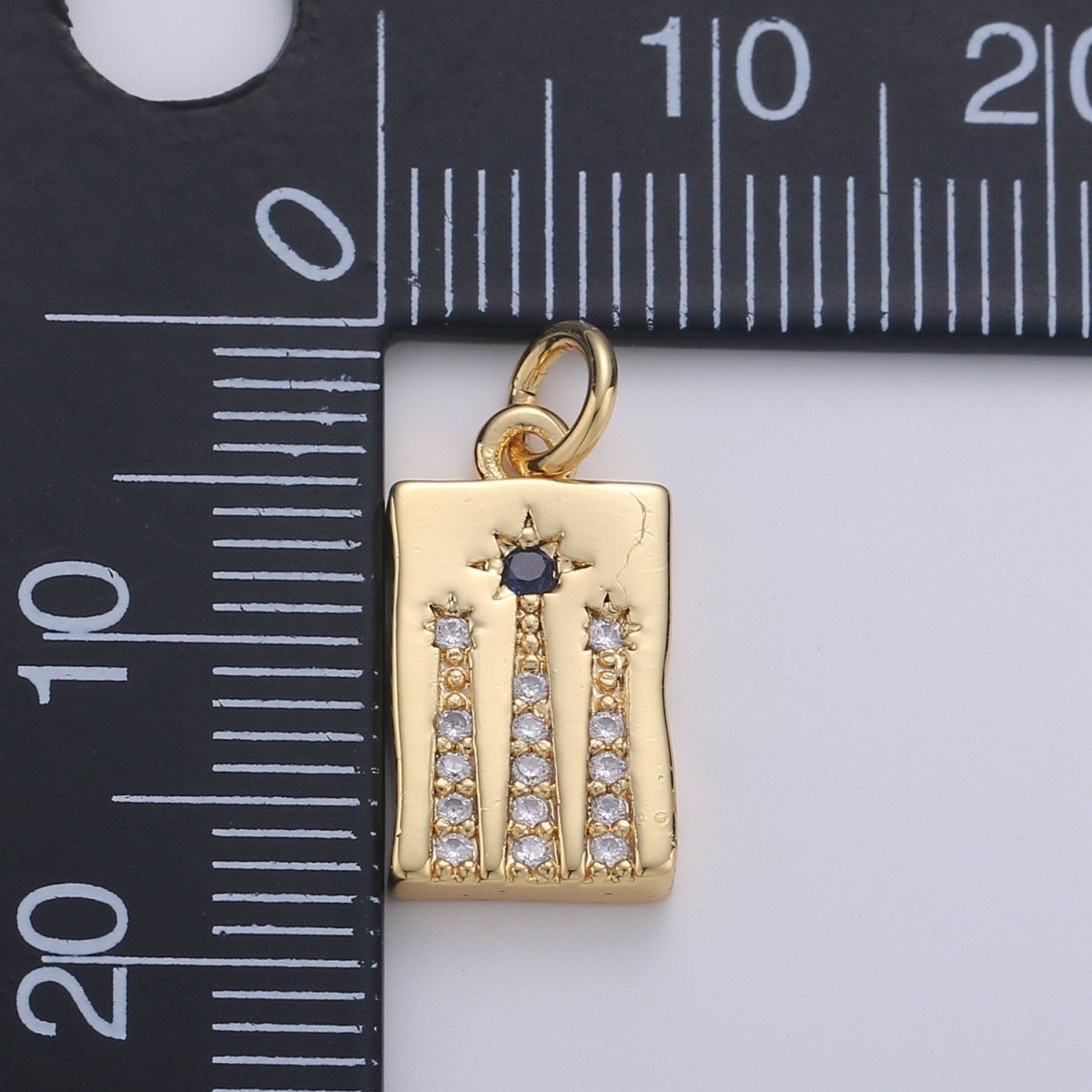 Dainty Star Charm 14K gold filled Lead Free, Nickel free Bracelet necklace earrings Component Cubic Celestial Starry Night charm D-304