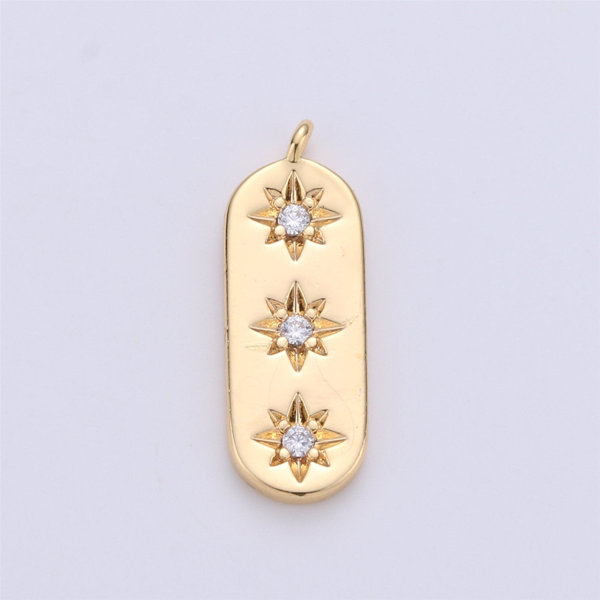Dainty Star Charm, Triple Star Charm in 14K Gold Filled for Necklace Earring Bracelet Charm for Jewelry Making Supply, C-585