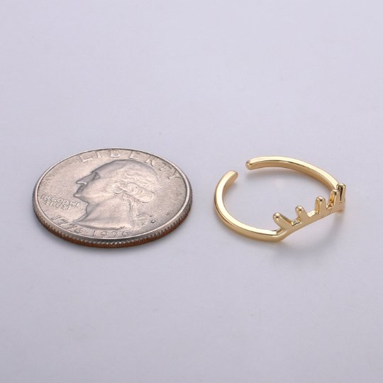 Dainty Sun Ring, Rising Sun Ring, Open Adjustable Ring, Spike Ring, Statement Ring, Celestial Ring, Minimalist Ring for Valentine R-190